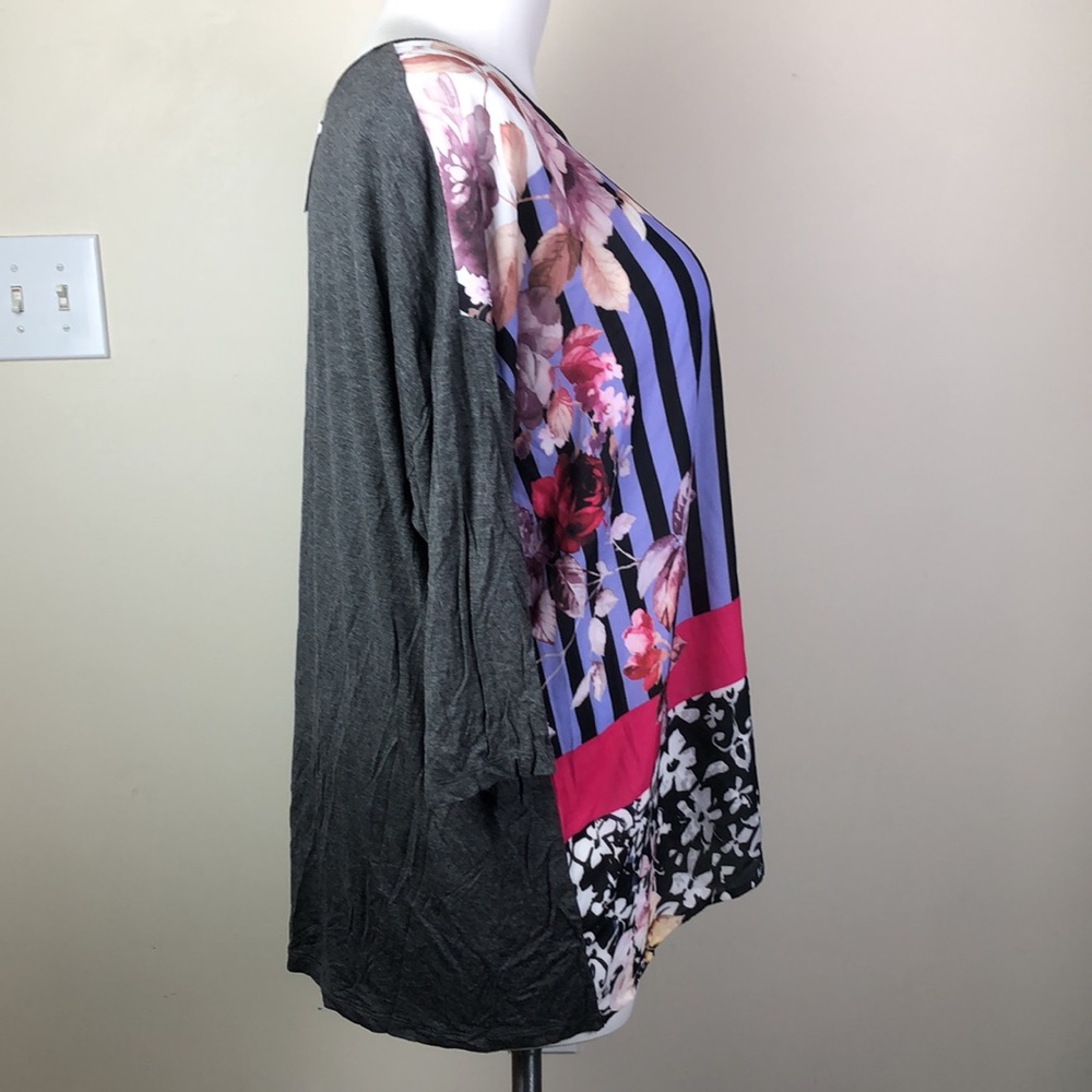 CJ Banks Mixed Media Tunic - Picture 5 of 11